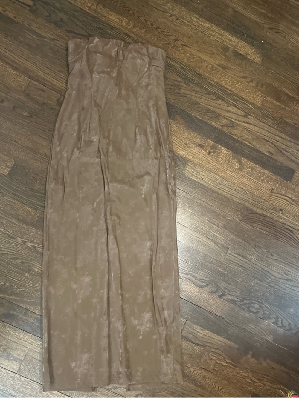 House of Harlow 1960 Wide Leg Satin-Look Pants — Brown
